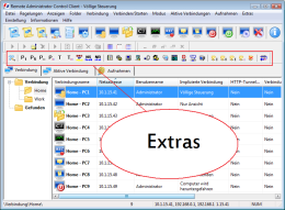 Extras. RAC  Remote Desktop, Fernwartung, Fernzugriff und Remote Support.