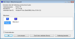 Wahl der Relation. RAC  Remote Desktop, Fernwartung, Fernzugriff und Remote Support.