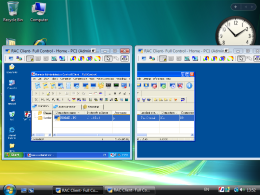 Moving a window from primary monitor to a second monitor on remote computer. RAC - Remote Desktop, Remote Access, Remote Support, Service Desk, Remote Administration.