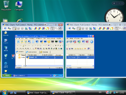 Fichaje de la ventana desde el monitor primario al otro monitor en el ordenador alejado. RAC - Software para el control remoto del PC y de la administracin alejada.
