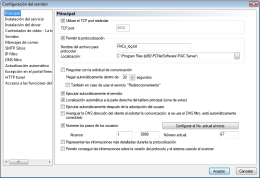 Configuracin del servidor. RAC - Software para el control remoto del PC y de la administracin alejada.